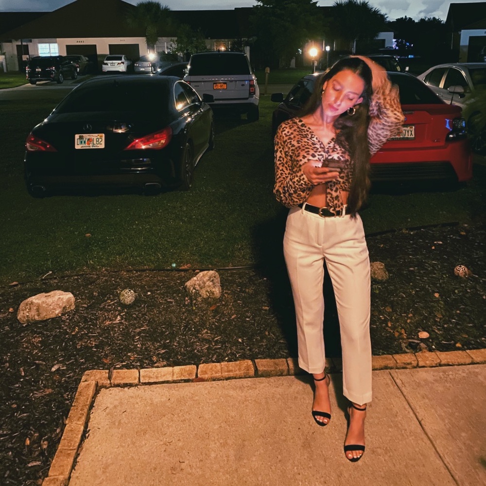 Anthropologie cloth & stone leopard button down